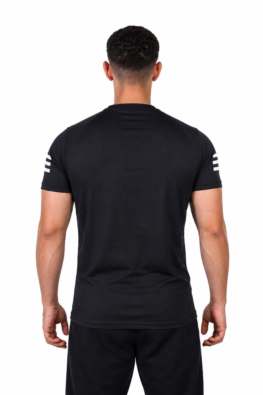 Adidas Men's Black Cotton T-Shirt